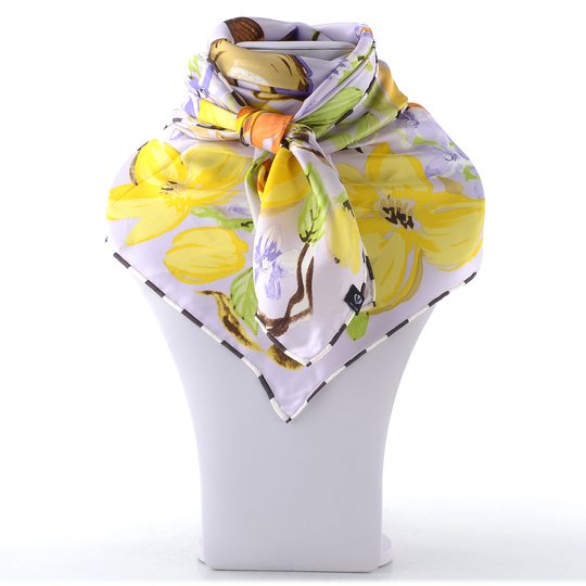 Fraas hedvábný šátek se zebrou fialový/barevný 632035-469