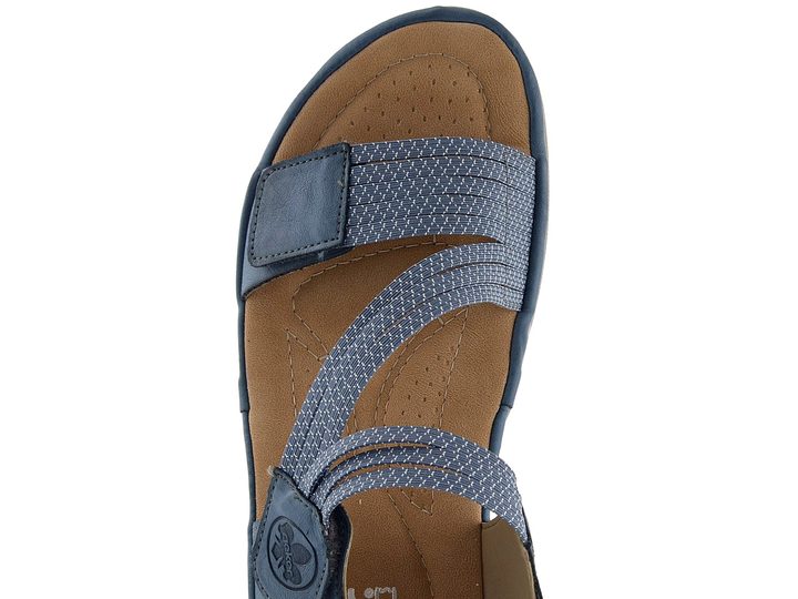 Rieker modré sandály s gumičkami 64870-14