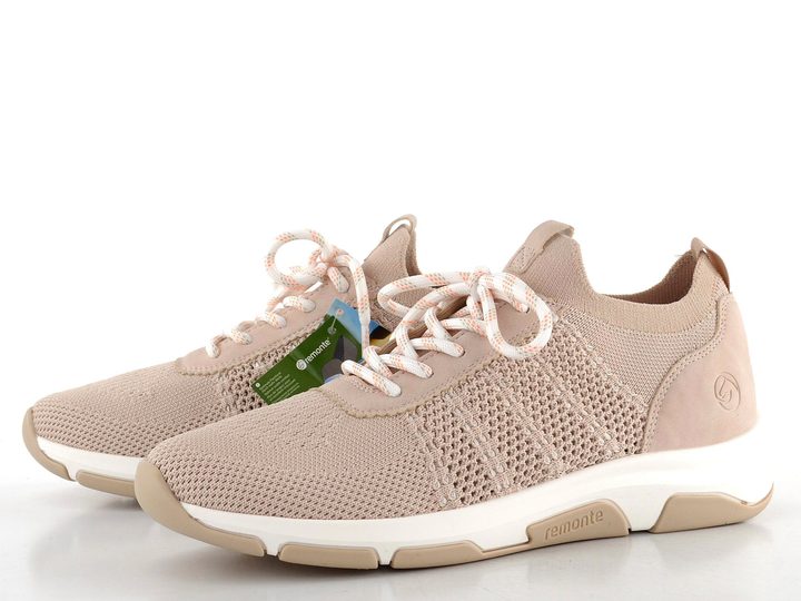 Remonte ružové úpletové tenisky D1S05-31