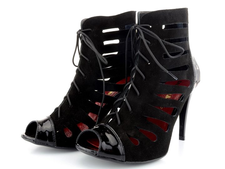 Barton sandály kotníkové černé