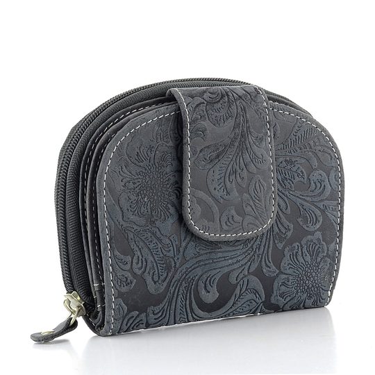 JADI  dámská  peněženka s reliéfem temně modrá D191-36