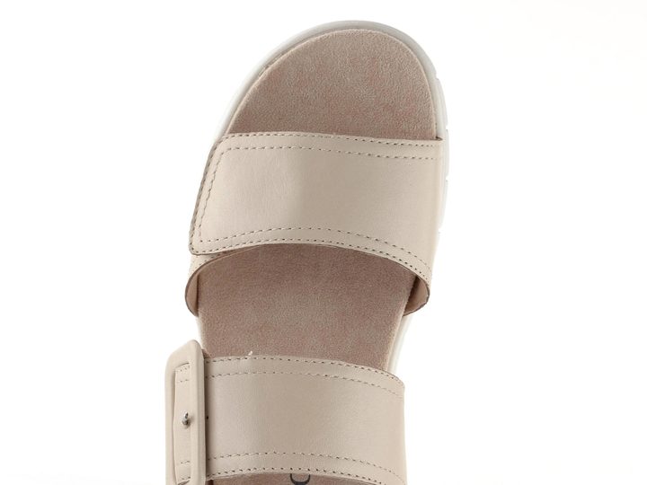 Caprice kožené pantofle s vyměnitelnou stélkou Cream Perlato 9-27203-44