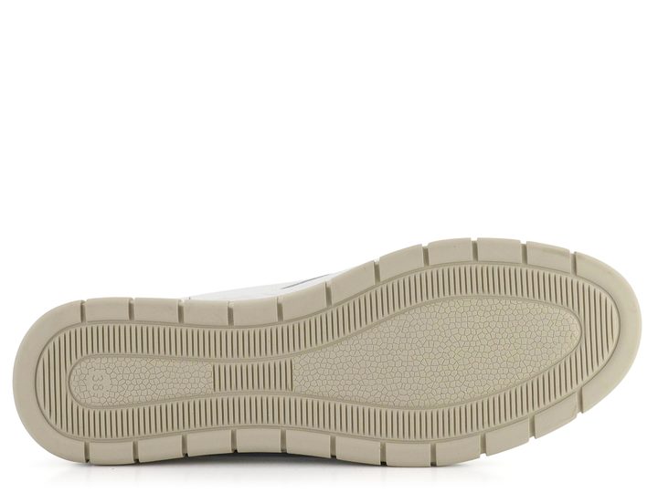 Looke hladké šněrovací polobotky Brucie White L0992_03