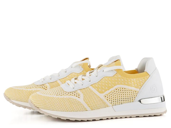 Remonte úpletové tenisky žltá/biela R2538-68