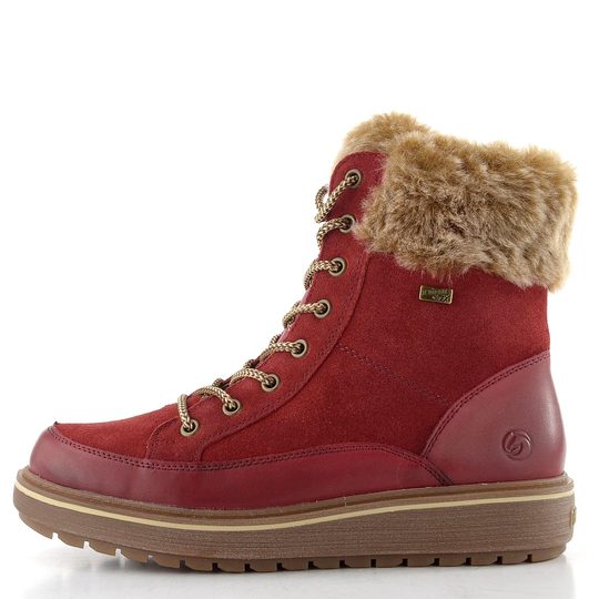 Remonte šněrovací kotník s membránou a gripy červený D0U78-35