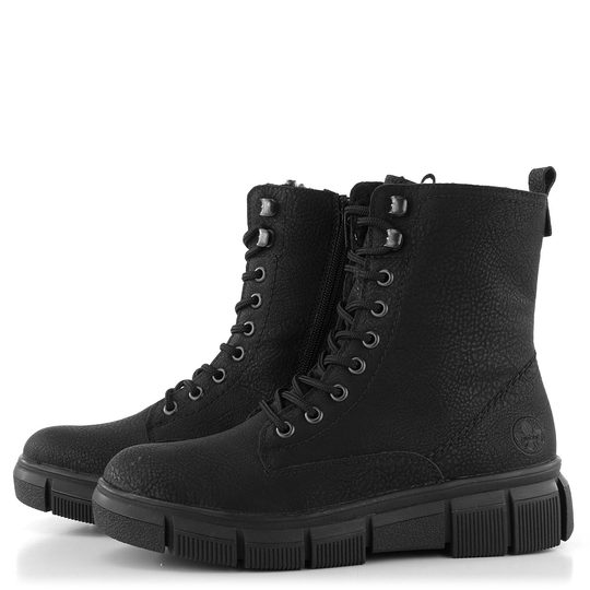 Rieker vyššia šnurovacia členková obuv so zipsom X3400-00