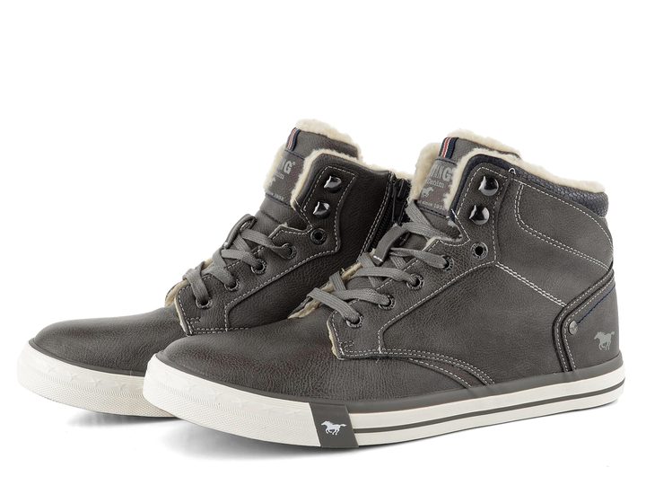 Mustang vyteplený kotník sneakers Dunkelgrau 4072-602