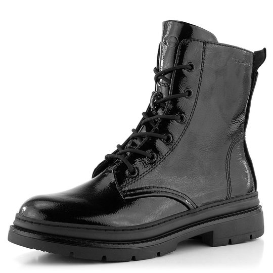 Tamaris lakovaná členková obuv Black Patent 1-25210-29