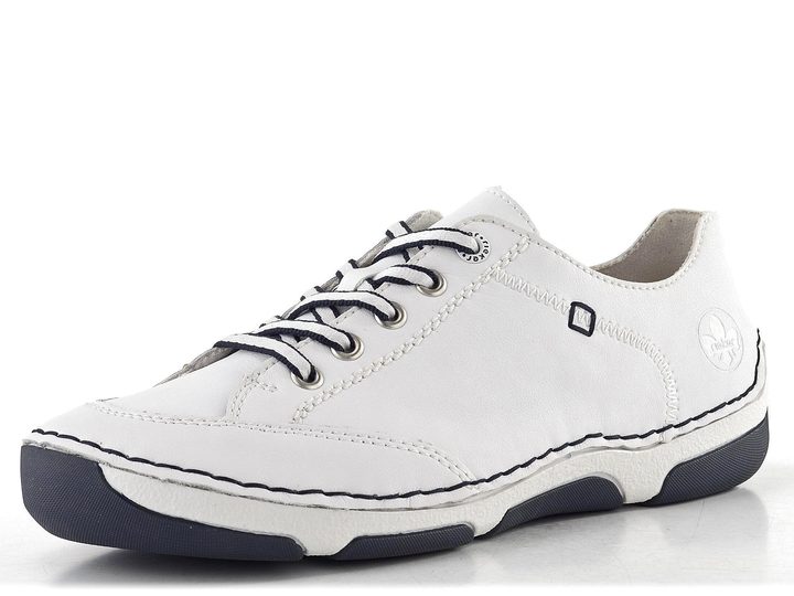 Rieker dámské šněrovací polobotky bílé 55901-80