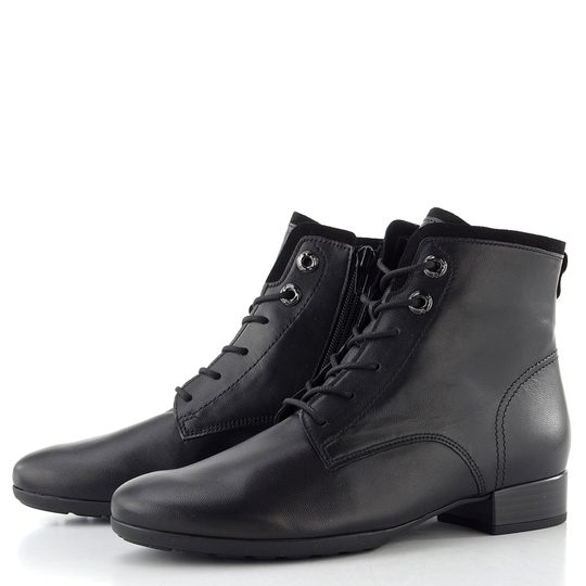 Gabor širší šněrovací kotník černý 72.715.57