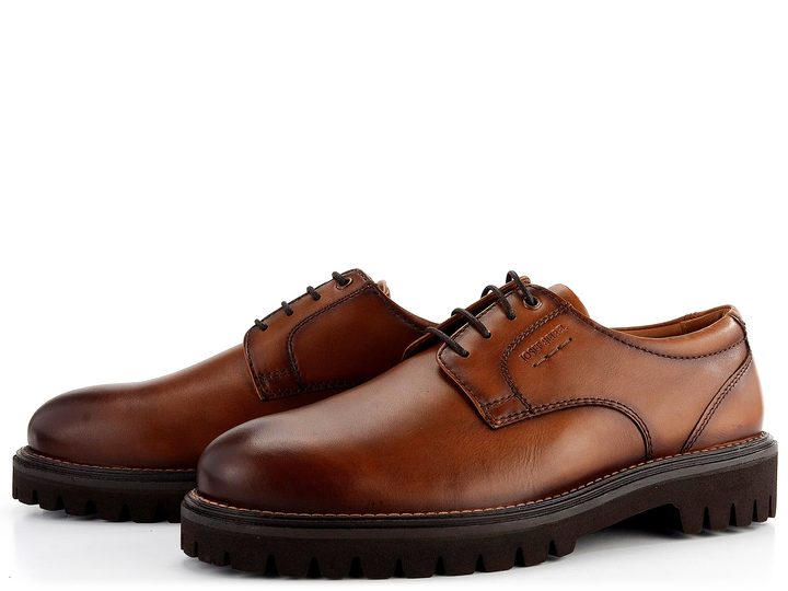 Josef Seibel hnědé šněrovací polobotky Romed Cognac 34404MA24