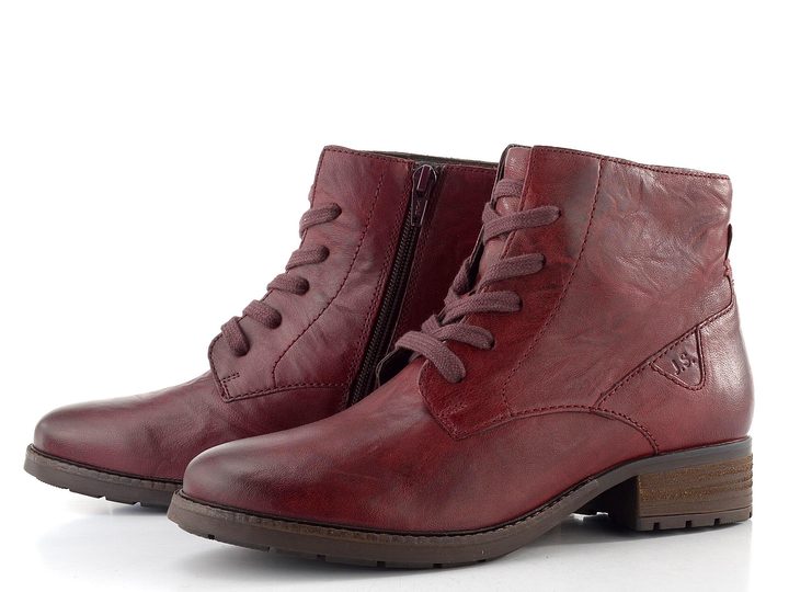 Josef Seibel šněrovací kotník bordeaux 75317VL160
