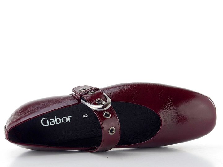 Gabor baleríny s priehlavkovým pásikom bordeaux 74.144.25