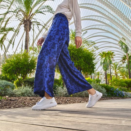 Geox poltopánky na platforme Spherica EC4.1 White/Silver D35TCA085Y2C0007