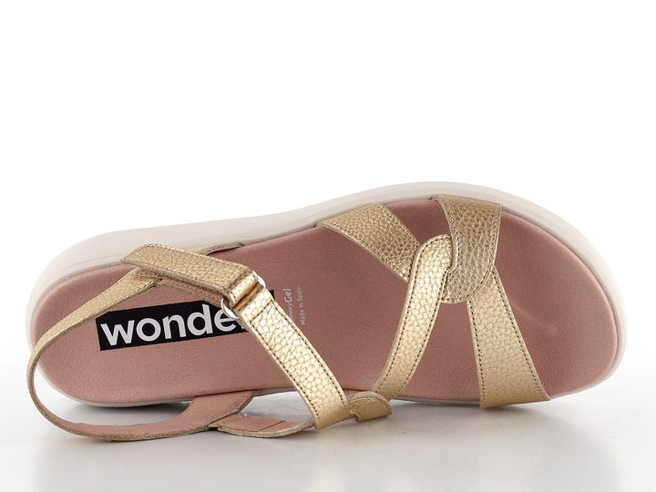 Wonders metalické sandále Platino C-6541