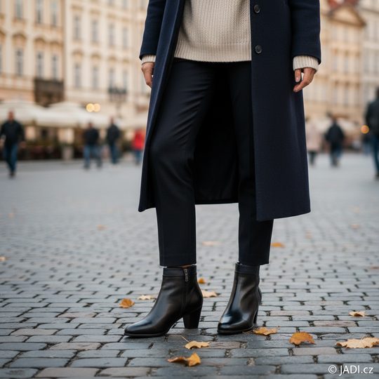 Regarde kotník na podpatku Sonia-152 black/navy