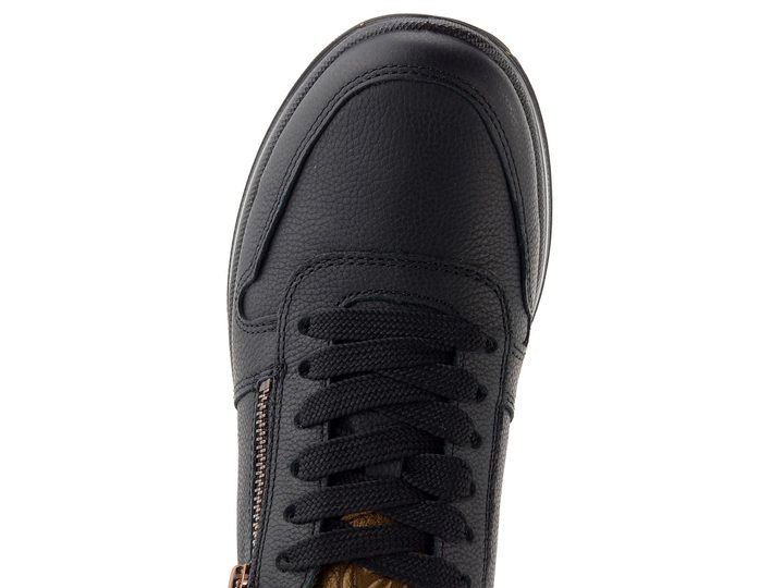 Ara širší tenisky Sapporo Schwarz/Marrone 12-27540-01