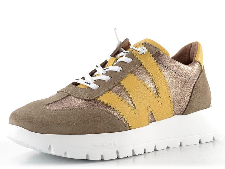 Wonders dámské tenisky taupe/oro/yellow A-2476