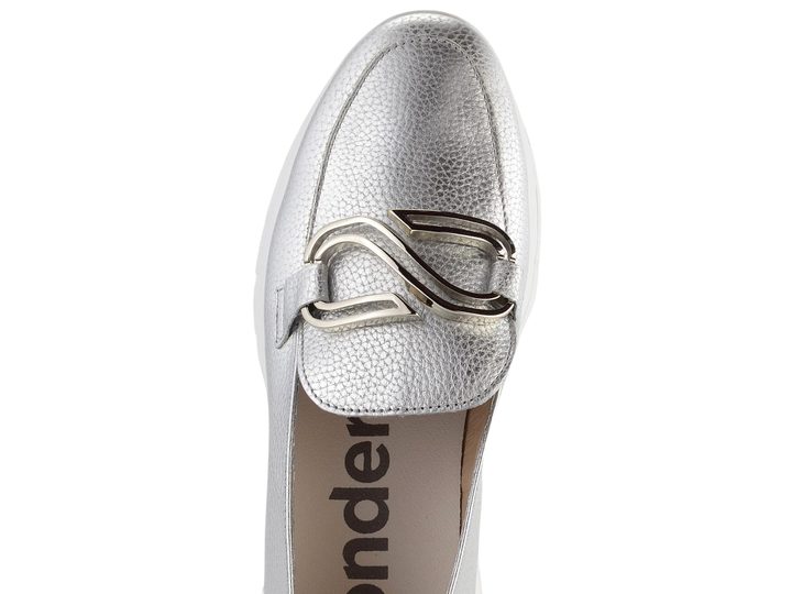 Wonders mokasíny na platformě metalické Plata A-2462