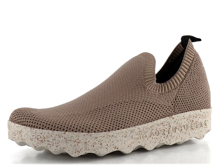 Asportuguesas prozouvací úpletové polobotky taupe P018226002