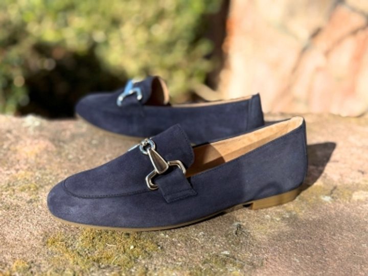 Gabor semišové mokasíny tmavo modré 65.211.36