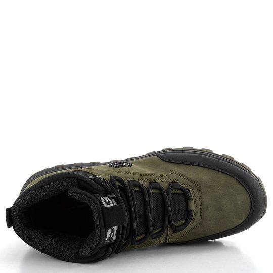 Bugatti pánský kotník na hrubé podešvi zelený 321-ANP31-5000