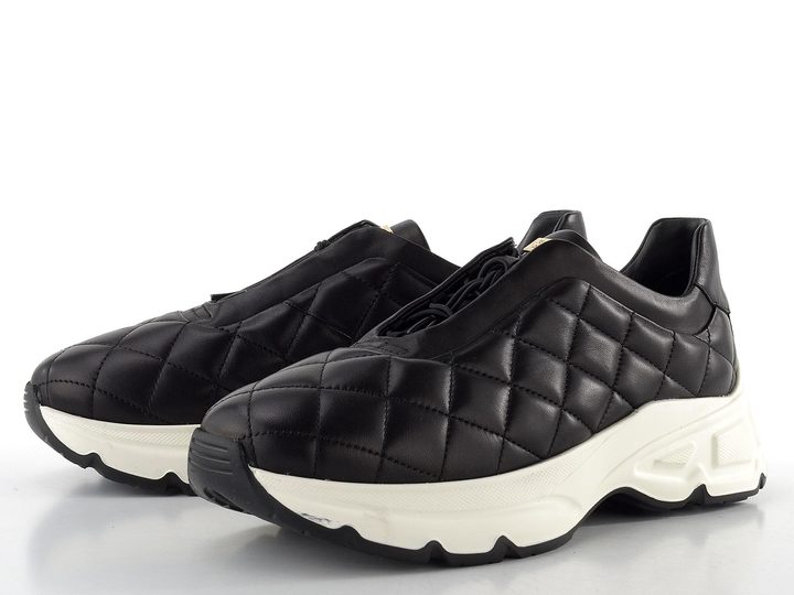 Högl kožené polobotky se vzorem černé 0-105330-0100