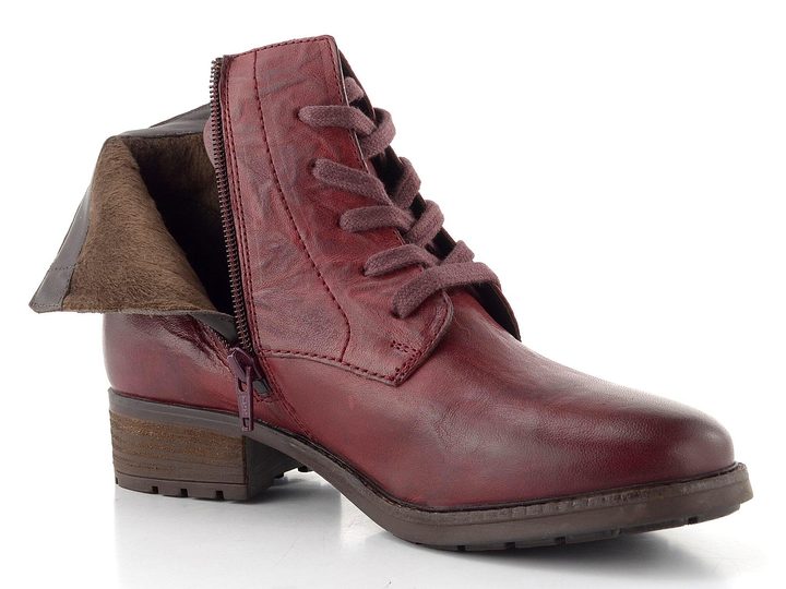 Josef Seibel šněrovací kotník bordeaux 75317VL160