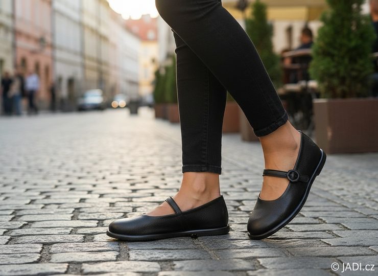 Fly London baleríny s pásikom black P145412003