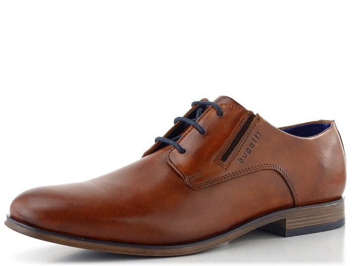 Bugatti hladké koňakové poltopánky 313-A3S05-3000