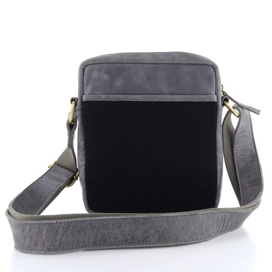 Kožená crossbody kabela šedá BLC-24-2644