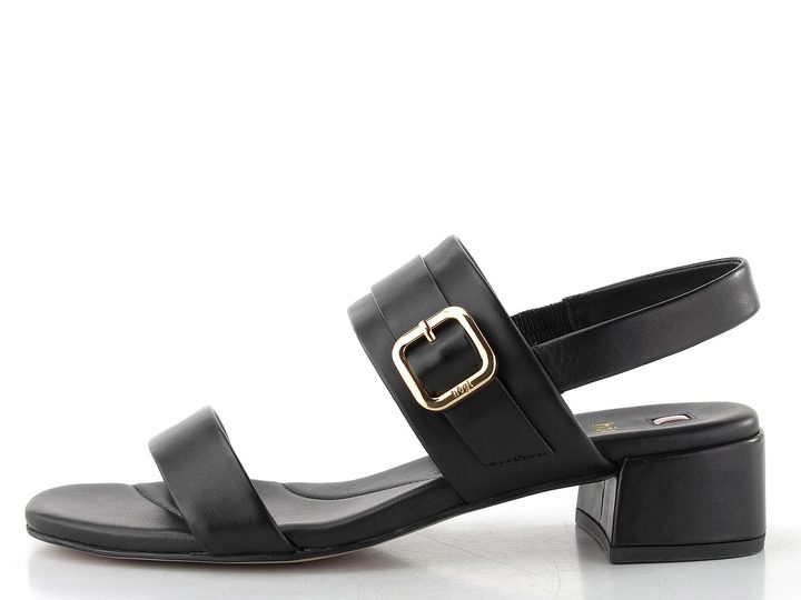 Högl luxusní sandály na podpatku schwarz 1-102610-0100