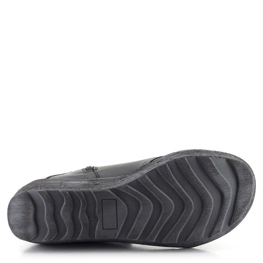 Kacper černý kotník na klínku 4-1906