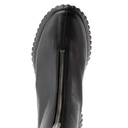 Wonders hladký kožený kotník negro A-4403