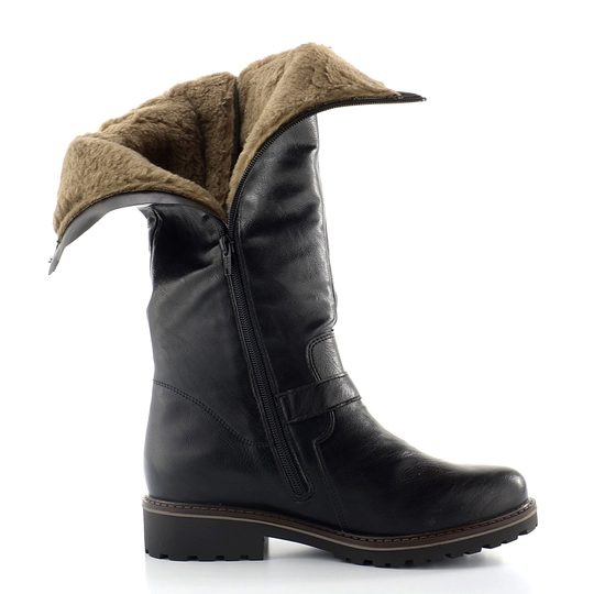 Remonte kozačky černé s přezkami R6590-01