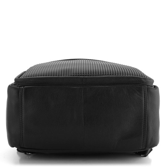 Pánský kožený batoh s plastickým vzorem černý BLC-23/1873