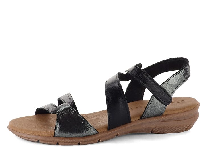 Tamaris sandále kombinované čierne 1-28711-20