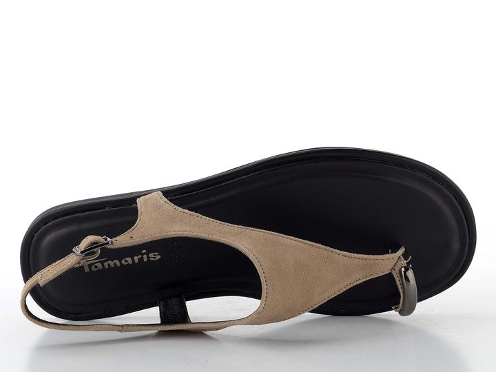 Tamaris sandály/žabky taupe 1-28142-46