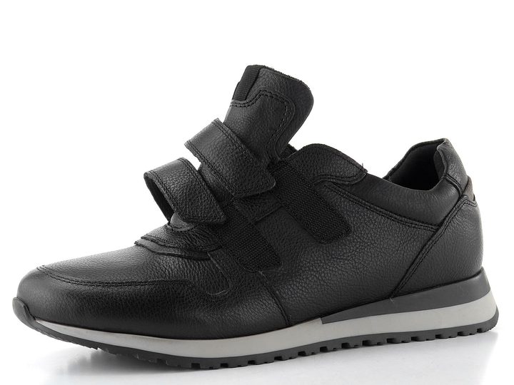 Ara pánske tenisky na suchý zips Gino Schwarz/Steel 11-26912-11