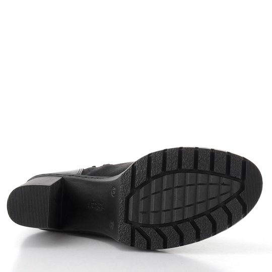 Rieker elegantn členková obuv na podpätku čierna Y2576-00