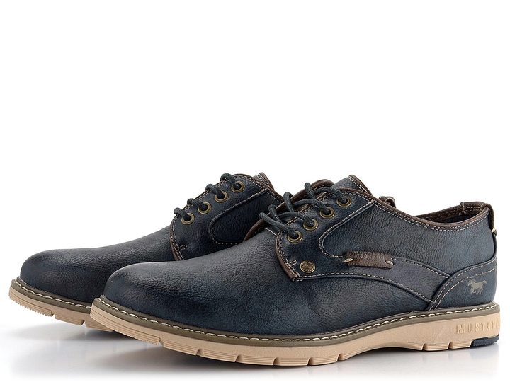 Mustang pánské šněrovací polobotky Navy 4105-303-820