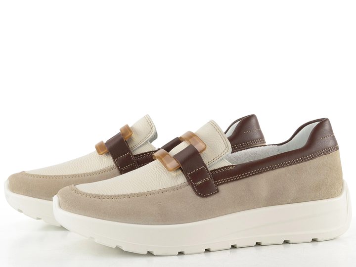 Ara širší mokasíny New York beach/mocca/cream 12-25122-07
