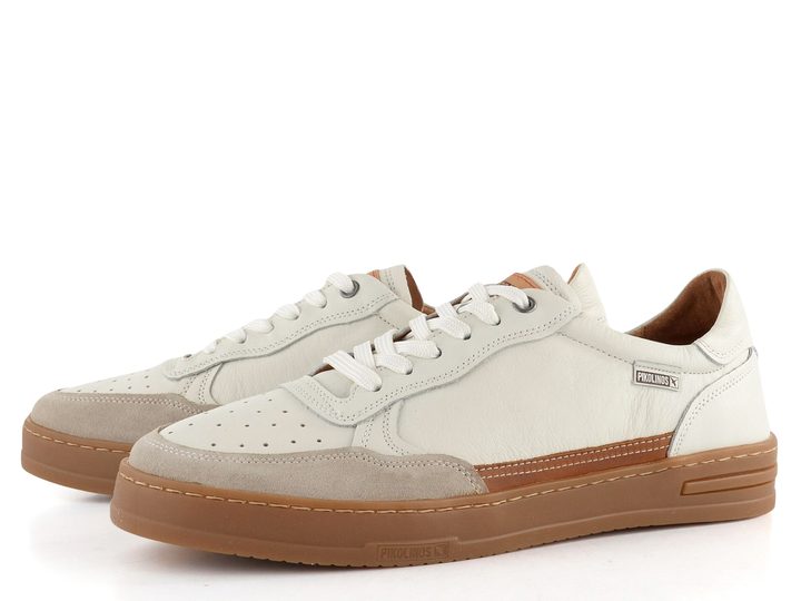 Pikolinos pánské šněrovací polobotky Xativa Off White M1K-6383C1