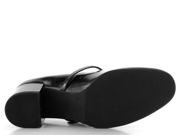 Högl čierne lodičky s priehlavkovým pásikom 8-104210