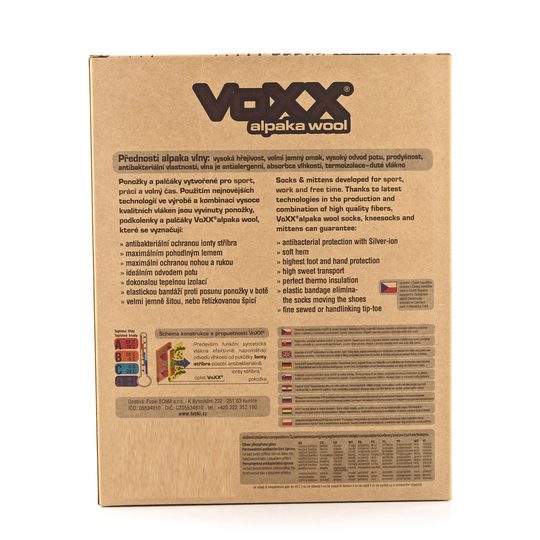 Dárkový box ponožek a palčáků Voxx s alpaka a merino vlnou zelená