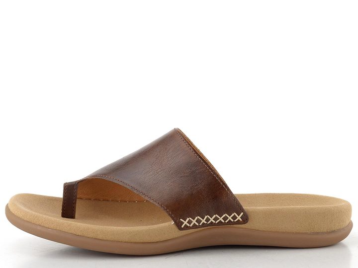 Gabor hnědé pantofle žabky Peanut 03.700.24