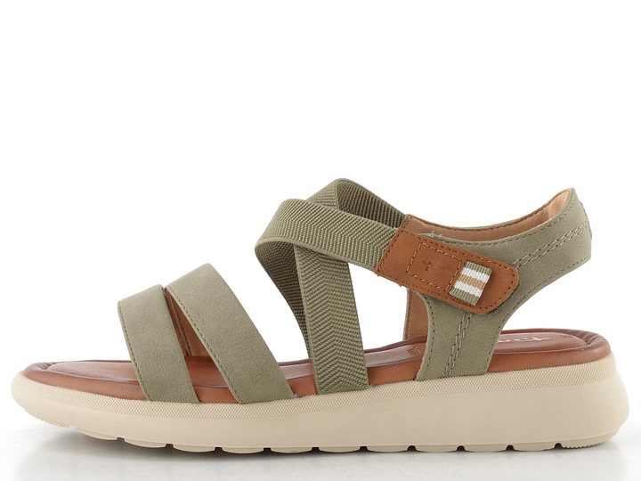 Tamaris sandály olive 1-28726-46