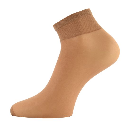 JADI dámske nylonové ponožky stredne hnedé