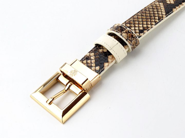 Högl dámský luxusní kožený opasek waxpaper/camel 1-156100