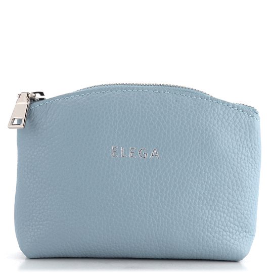 Elega kožená etuje sv. modrá/stříbro 68811